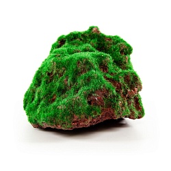 Декоративный камень с мхом для террариума "Moss Stone", 14x10.5x8см