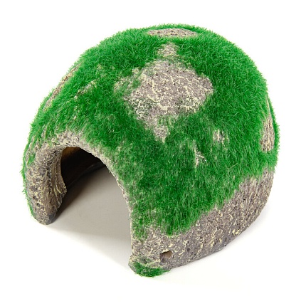 Укрытие - камень со мхом для террариума "Moss Stone", 8х6.5х6см от магазина ExoLife