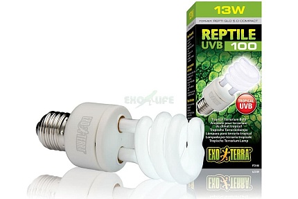 Лампа Reptile UVB100 former UVB5.0 Compact, 13W от магазина ExoLife