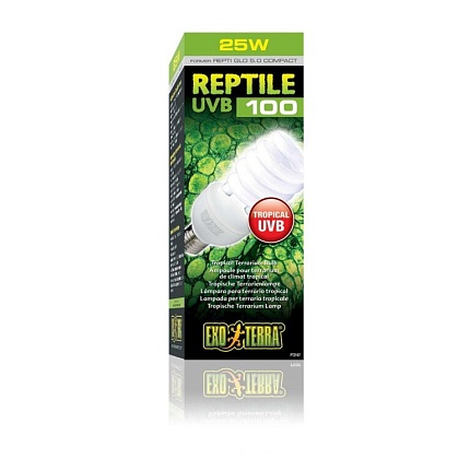 Лампа Reptile UVB100 former UVB5.0 Compact, 25W от магазина ExoLife