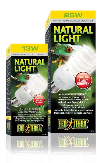 Лампа Reptile Natural Light former UVB2.0 Compact, 13W от магазина ExoLife