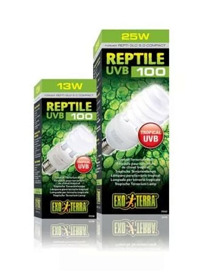 Лампа Reptile UVB100 former UVB5.0 Compact, 13W от магазина ExoLife