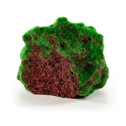 Декоративный камень с мхом для террариума "Moss Stone", 14x10.5x8см